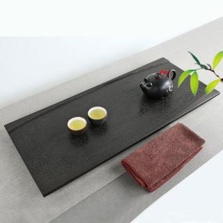【生活禪】玄武岩石雕茶盤-禪風無限 B21-001(乾泡 58x25x2.5cm)