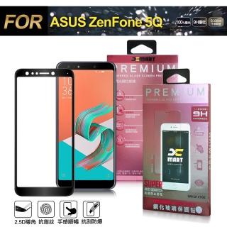 【X_mart】華碩 ASUS ZenFone 5Q ZC600KL 超透滿版 2.5D 鋼化玻璃貼-黑