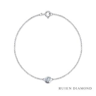 【RUIEN DIAMOND 瑞恩鑽石】輕珠寶系列 10分(14K白金 鑽石手鍊)