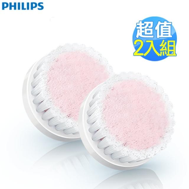 【Philips 飛利浦】淨顏煥采潔膚儀超敏感型刷頭SC5993(超值雙入組)