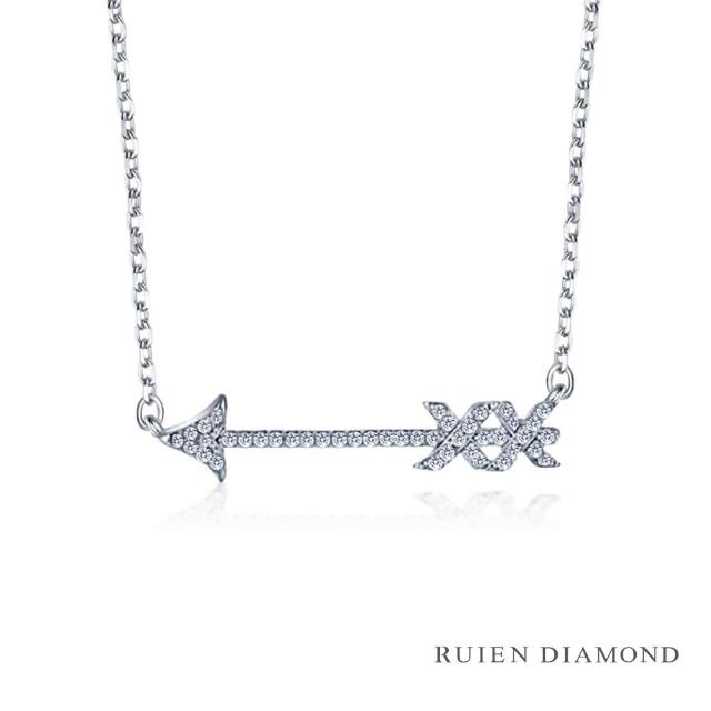 【RUIEN DIAMOND 瑞恩鑽石】輕珠寶系列 8分 鑽石(14K白金 鑽石項鍊)