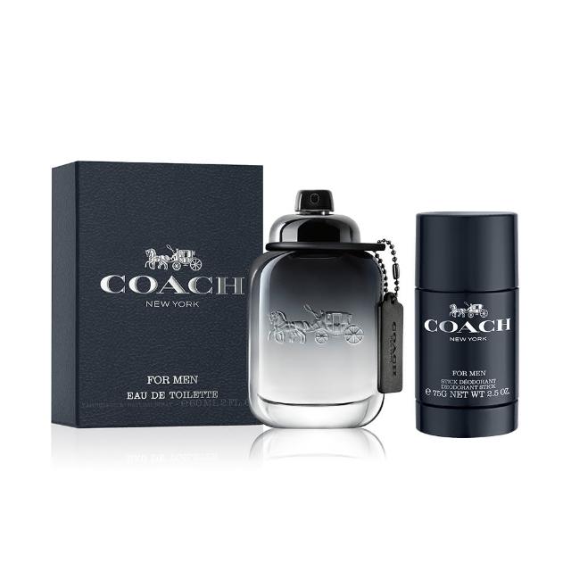 【COACH】時尚經典男性淡香水60ml(贈送體香膏75g)