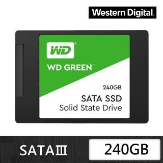 【WD 威騰】綠標 240GB 2.5吋 7mm SATA 固態硬碟(WDS240G2G0A)