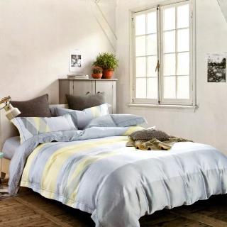 【貝兒居家寢飾生活館】100%天絲三件式枕套床包組 獨立小調(加大)