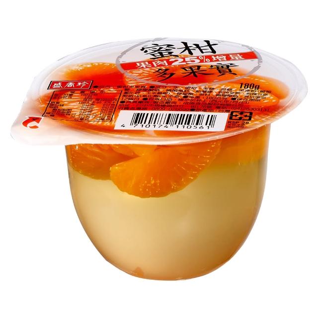 【盛香珍】多果實果凍180gX24杯入(水果/葡萄/蜜柑/白桃-4種口味任選)中元普渡/拜拜/澎派