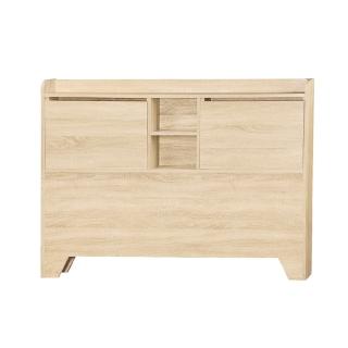 【AS】路5尺原切橡木H型床頭片-154.2x11.7x102cm