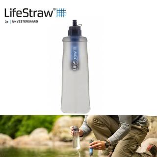 【LifeStraw】LifeStraw Flex 軟式過濾水瓶(水瓶.過濾器.野外.露營登山.過濾汙水)
