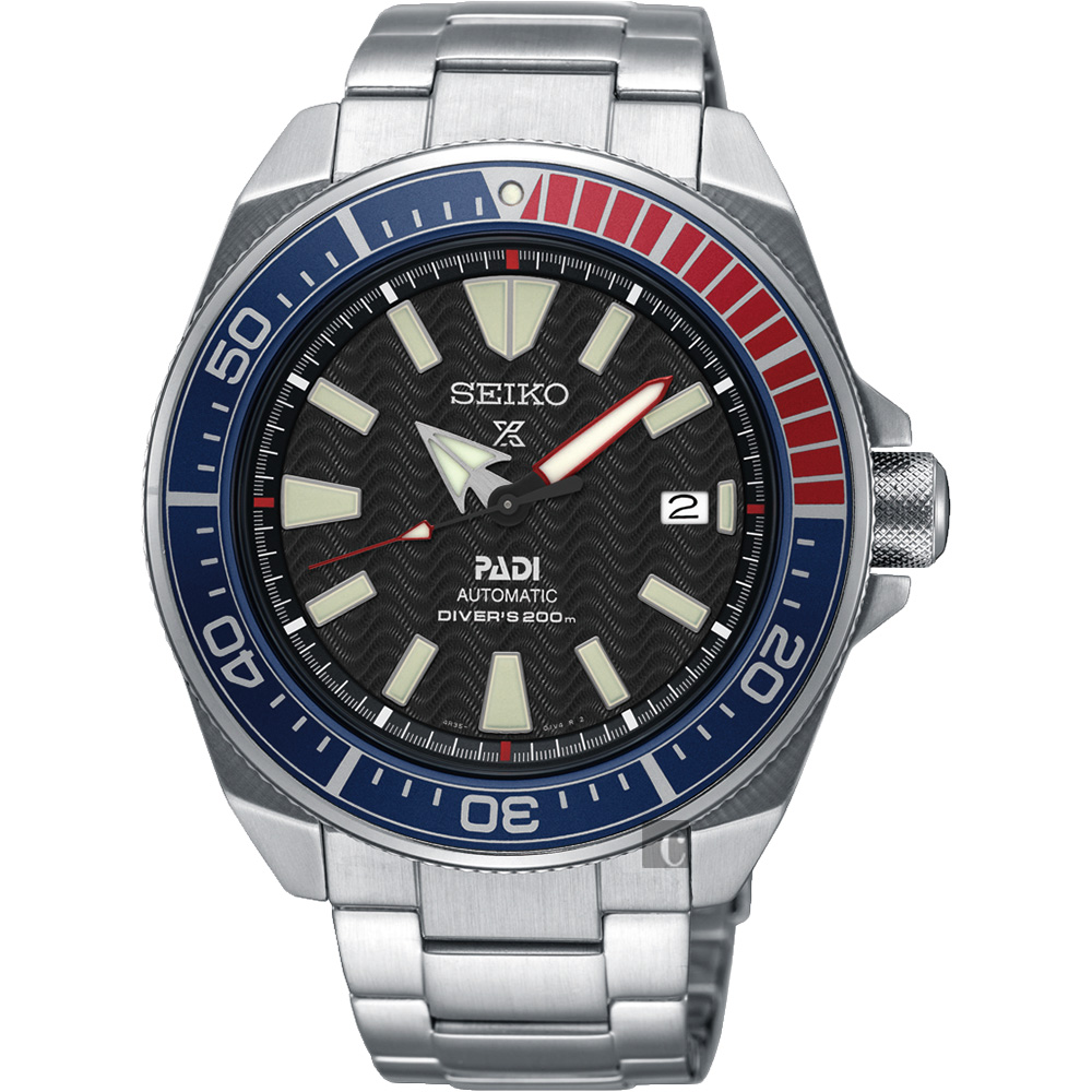 【seiko 精工】prospex padi 聯名200米潛水機械錶(4r35-01x0d srpb99