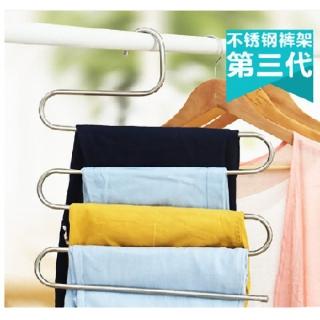 加大不鏽鋼5件式褲架 - 2入組