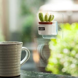 【療癒植物容器】壁貼式/1吋盆栽架*3入組(DY521)