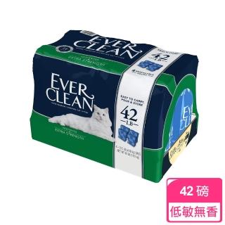 【EverClean 藍鑽】低敏結塊貓砂藍標袋裝-42磅(無香味/低過敏)