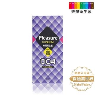 【保險套世界精選】Pleasure．004極致超薄保險套（12入）