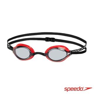 【SPEEDO】成人競技泳鏡 SPEEDSOCKET(紅)