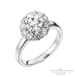 【Vividventure 亞帝芬奇】GIA 1克拉 DVS1 八心八箭 鑽戒 頂級璀璨(18K金台)