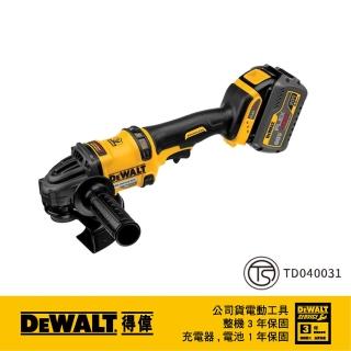 【DEWALT 得偉】美國 得偉 DEWALT 60V MAX 無碳刷 5英吋砂輪機 DCG414T2(DCG414T2)