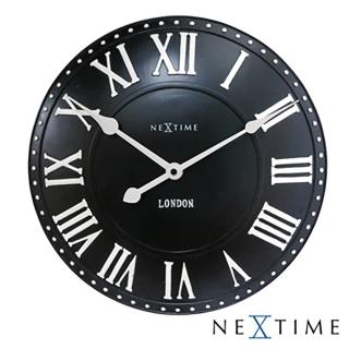 【歐洲名牌時鐘】NEXTIME-新古典英倫鐘/黑《歐型精品館》(簡約時尚造型/掛鐘/壁鐘)