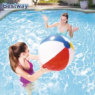 【BESTWAY】夏日經典款 沙灘球 20吋 51cm(充氣 水上排球 草地 戲水 泳池)