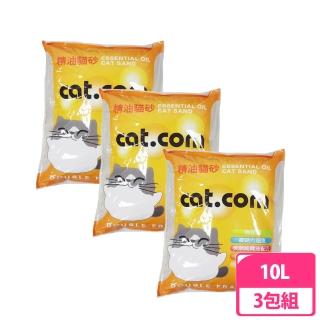 精油驅蟲貓砂 6.3kg/10L×3包組(尤加利、檸檬、薰衣草)