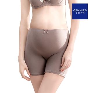 【Gennies 奇妮】咖啡紗孕婦平口內褲(摩卡可可GB59)