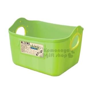 〔小禮堂〕迪士尼 三眼怪 日製軟式收納盒《L.螢光綠》2.5L