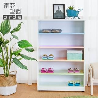 【南亞塑鋼】2.2尺開放式五格收納櫃/置物櫃/鞋櫃(彩色板)