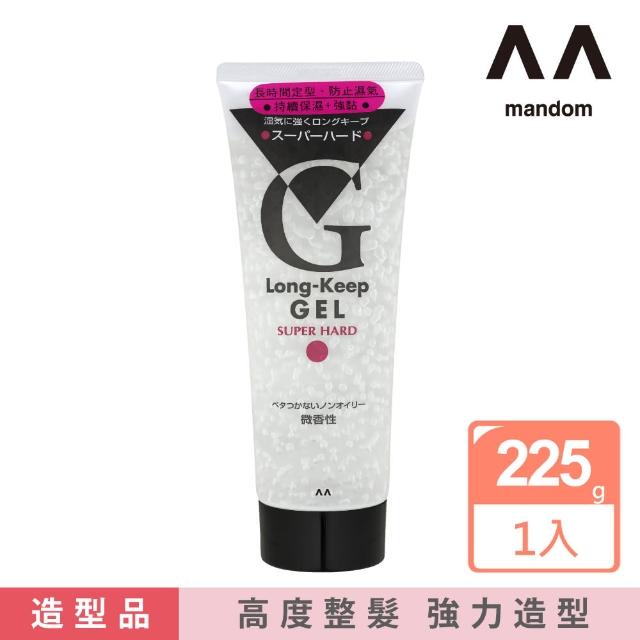 【mandom必喜麗】長效保濕透明髮雕225g(強黏)