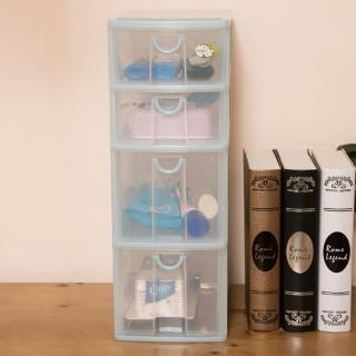 【生活King】二大二小桌上置物盒(三色可選)