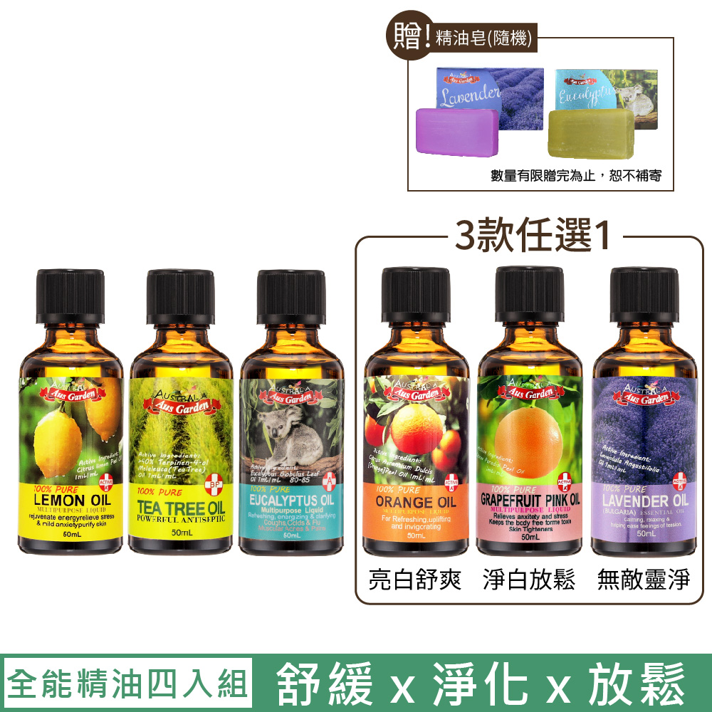 【澳維花園】4大淨化天王精油組