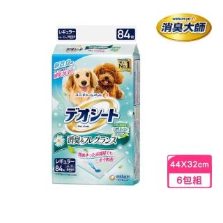【Unicharm 消臭大師】小型犬狗尿布M84〈44*32cm〉森林香(4包組)