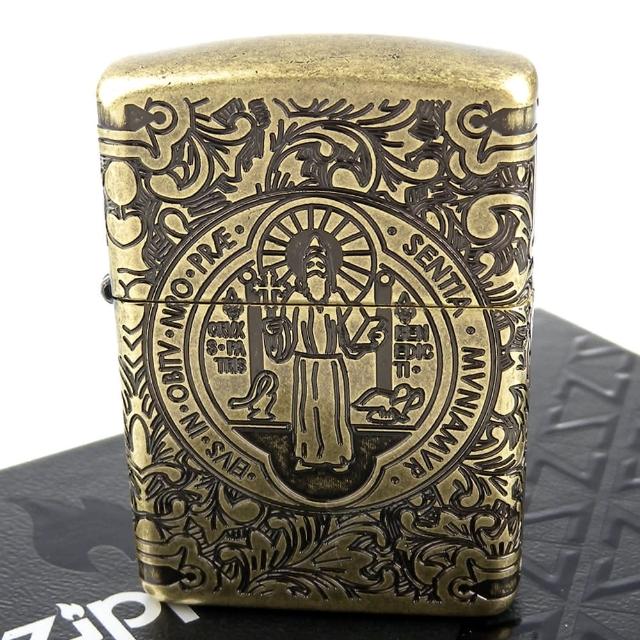 【Zippo】美系~St. Benedict 聖本篤驅魔聖牌-激似康斯坦汀款打火機(ARMOR裝甲)