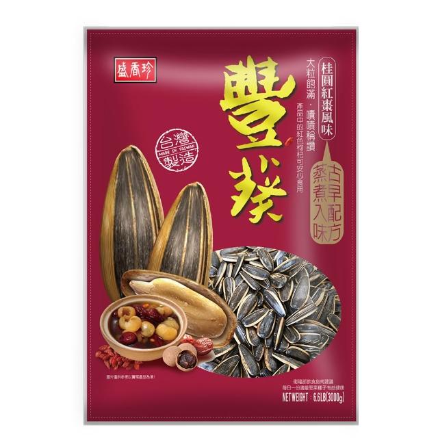 【盛香珍】豐葵香瓜子重量包3kgX2包組(焦糖/日月潭紅茶/桂圓紅棗風味/海鹽-4口味任選)