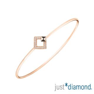 【Just Diamond】女神之吻系列 18K玫瑰金鑽石手環-Athena kiss 雅典娜之吻