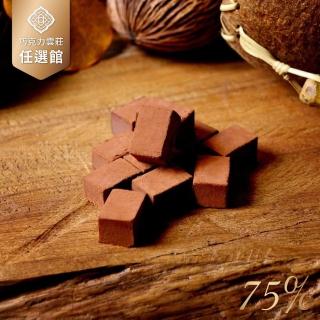 【巧克力雲莊】厄瓜多75%生巧克力(頂級厄瓜多75%巧克力製作-125g/盒)