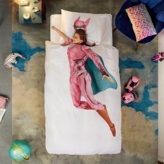 【皇室羽毛工房】荷蘭SNURK趣味寢具-SUPERHERO/PINK