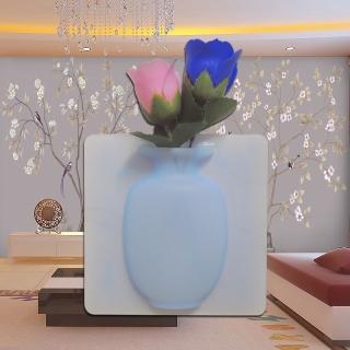 【金德恩】魔術矽膠花瓶造型收納盒(花瓶/貼式/花瓶/收納/膠片)