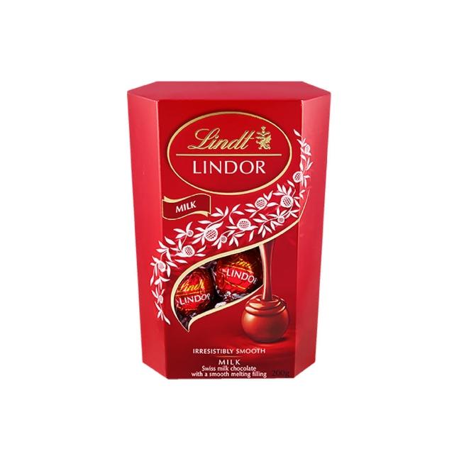 【Lindt 瑞士蓮】Lindor夾餡牛奶巧克力 200g(牛奶巧克力)