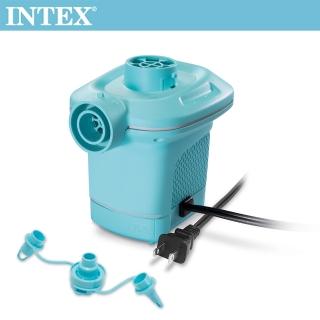 【INTEX】110V家用電動充氣幫浦_充洩二用-水藍色(58639)