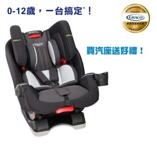 【Graco】0-12歲長效型嬰幼童汽車安全座椅 MILESTONE LX-大灰狼(限量贈 汽車座椅保護墊NT1200)