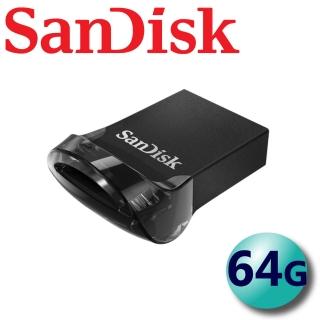 【SanDisk 晟碟】64GB 130MB/s Ultra Fit CZ430 USB3.1 隨身碟(平輸)
