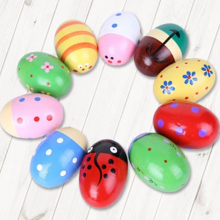 【美佳音樂】打擊樂器 木製/彩繪 沙蛋/蛋沙鈴(1入)