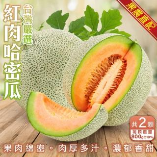 【WANG 蔬果】台灣嚴選頂級黃肉哈密瓜(2顆/每顆約800g±10%)