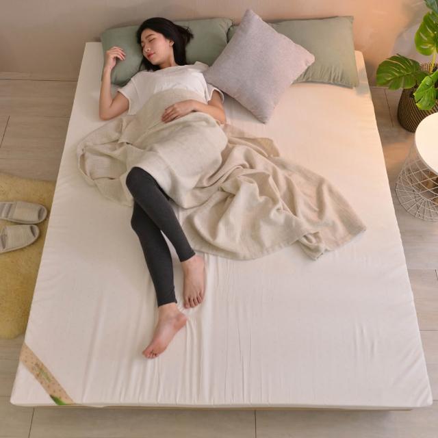 【LooCa】單大3.5尺 厚5cm HT純淨乳膠床墊-法國防蹣認證表布(三款任選)