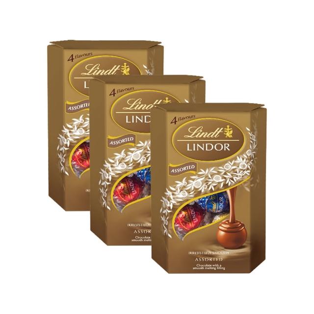 【Lindt 瑞士蓮】Lindor綜合巧克力 200g(3入組)