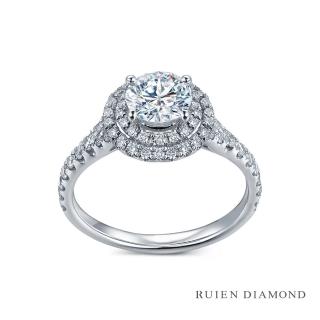 【RUIEN DIAMOND】GIA30分 D VVS2 3EX(18K白金 鑽石婚戒 滿天星)