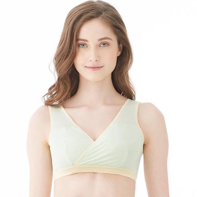 【Gennies 奇妮】哺乳內衣 休閒交叉款無鋼圈內衣(共4色)