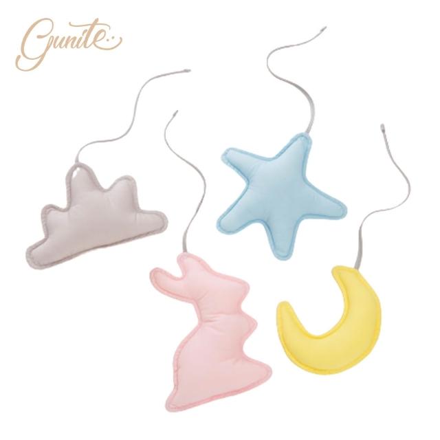 【gunite】多功能第三代落地式沙發嬰兒陪睡床0-6歲 四件組 床墊+床圍+止滑墊+床邊吊飾(北歐灰)