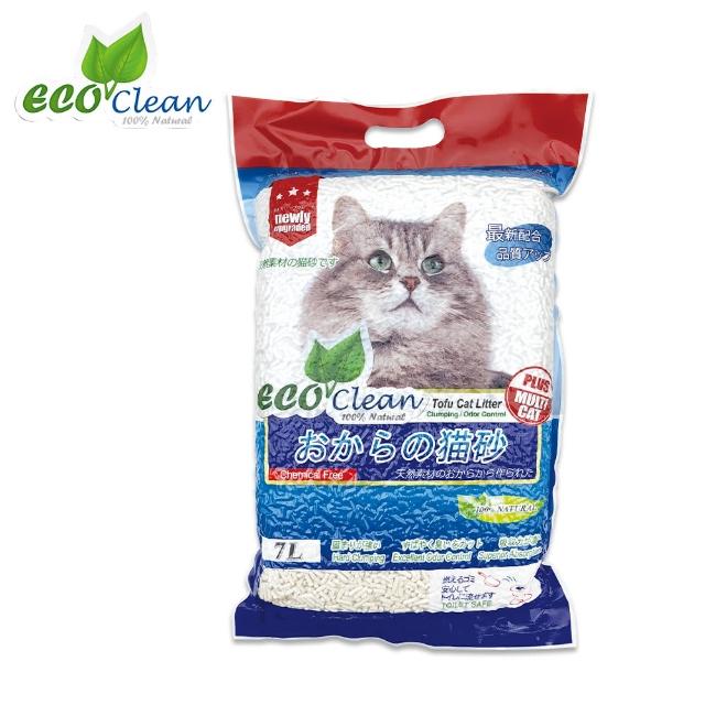 【ECO 艾可】豆腐貓砂7L/6入組-原味/綠茶/玉米/活性炭(環保貓砂)
