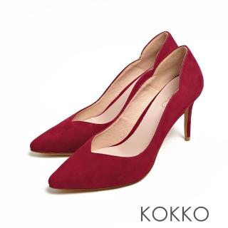 【KOKKO】華燈初上真皮頂級高跟鞋(御用紅)