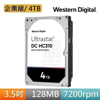 【WD 威騰】Ultrastar DC HC310 4TB 3.5吋 企業級硬碟(HUS726T4TALA6L4)