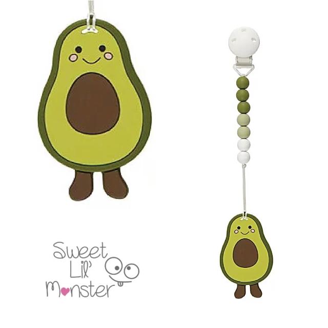 【Sweet Lil Monster】馬卡龍咬咬珠固齒器_奶嘴鍊(100%食用級矽膠)